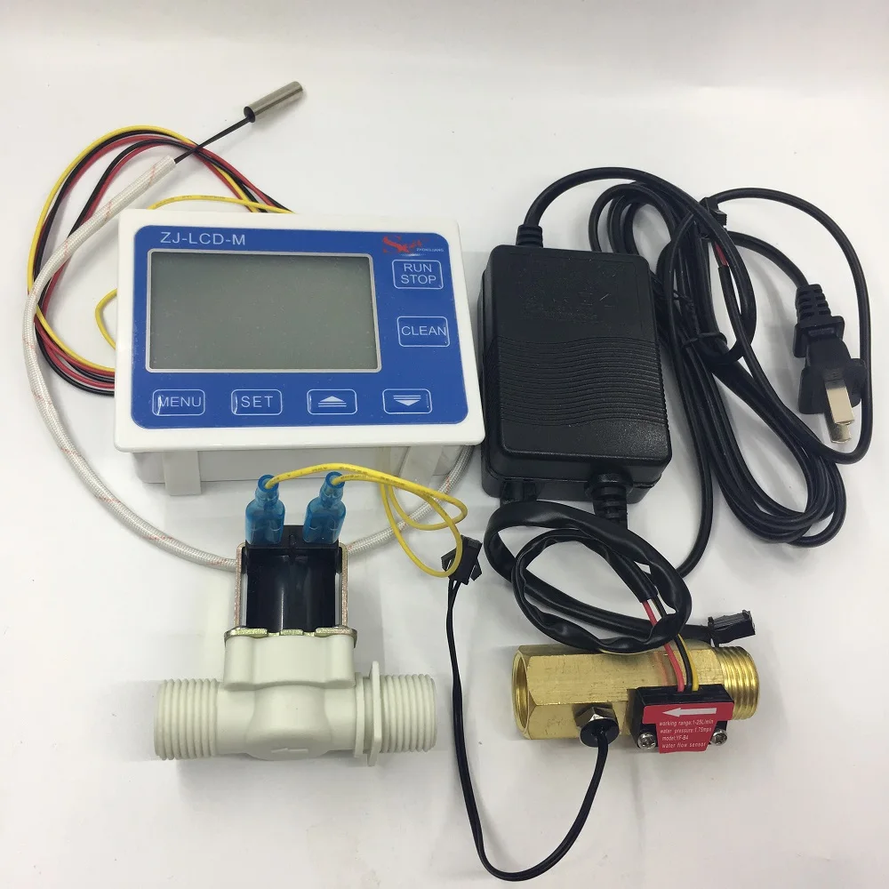 

ZJ-LCD-M meter flow sensor 1/2" full kit for liquid measurement