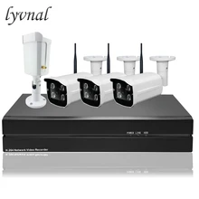 LYVNAL 720p wifi камера система с 8ch NVR комплект 1080p Водонепроницаемая Пуля ip камера Wifi система комплект камеры наблюдения p2p onvif