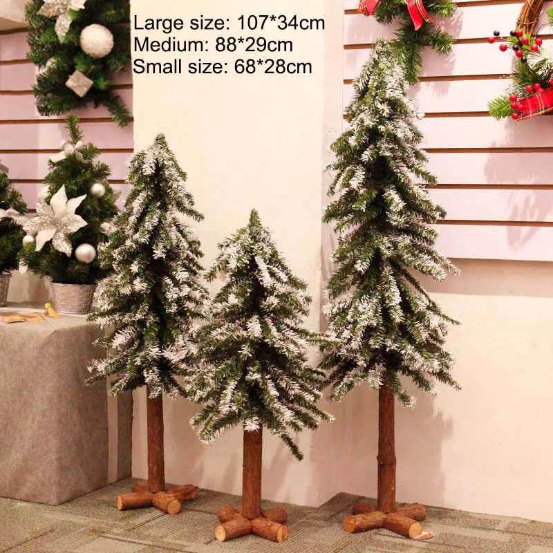 Рождественская елка 30 см 45 см 50 см 80 см Настольный декоративный бонсай моделирование липкий снег, дерево, Новогодний подарок