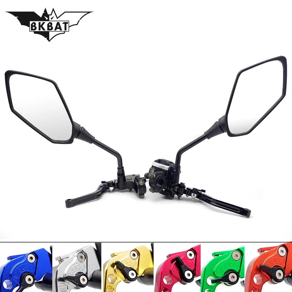 

Motorcycle brake pump Clutch Lever mirrors for honda cb1000r suzuki rmz ktm exc 2018 suzuki gs500 yamaha tmax 500 bmw r1100rt