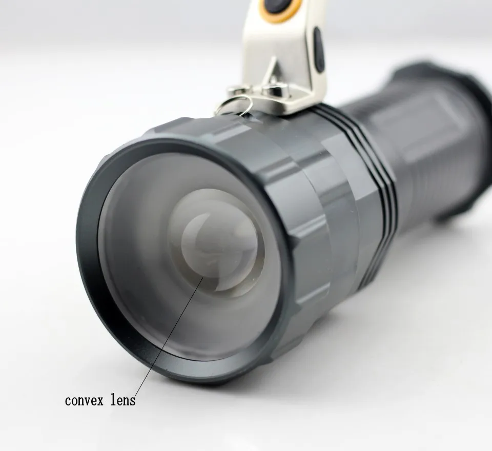 YUPARD XM-L2 светодиодный T6 светодиодный масштабируемый фонарик, прожектор, фонарь, яркий для 18650 перезаряжаемых батарей
