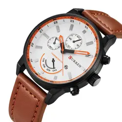 Relojes Hombre Curren Роскошные, брендовые кварцевые часы для мужчин повседневное модные спортивные Masculino s армейские часы 8217