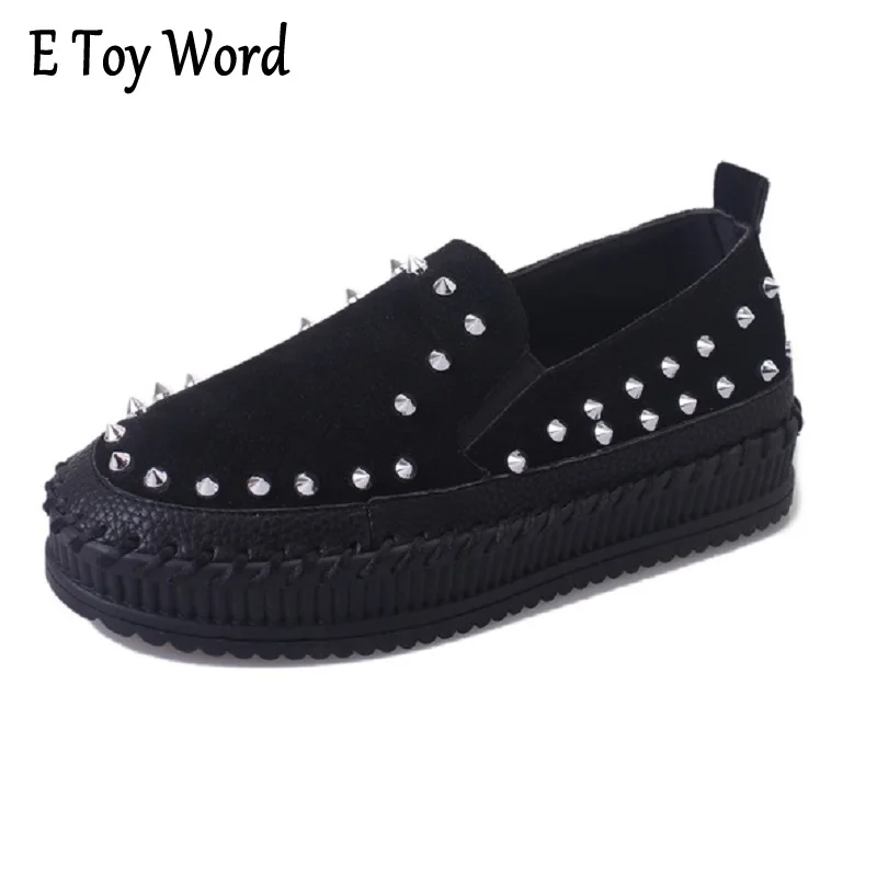 Spring shoes 2017 new tide tassel loafer simple all-match rivet lazy pedal mother | Обувь