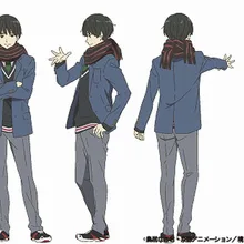 Kyokai no kanata Nase шарф хируми красный и белый шейный платок cos