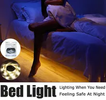 LED Night Light Strip Smart Turn ON OFF fita de led luz waterproof SMD2835 bandeau led Bedroom pir motion sensor LED Strip Light