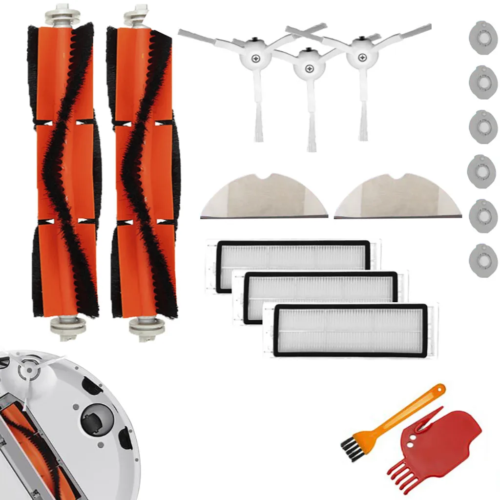 фильтр для робота-пылесоса xiaomi mi mijia robot vacuum cleaner (sdlw01rr). аксессуары для пылесосов xiaomi. набор для пылесоса xiaomi mi robot vacuum. Roborock s5 parts set. Xiaomi mi robot vacuum cleaner запчасти для робота.