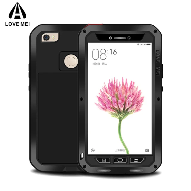 Best Price LOVE MEI Metal Case For Xiaomi Mi Max Cover Powerful Aluminum Armor Shockproof Waterproof Case For Xiaomi Mi Max + Gorilla Glass