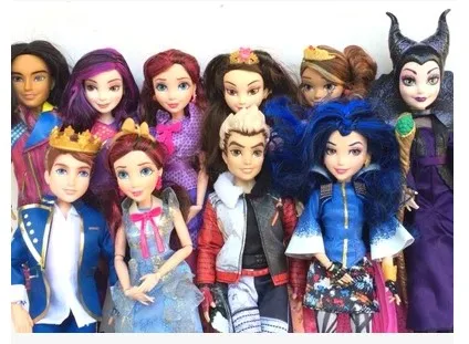 Cena Wysokiej jakości Mal Carlos Evie Maleficent lalki mody stawów Cartoon rysunek modelu zabawki dla dziewczynek prezent klasyczne zabawki