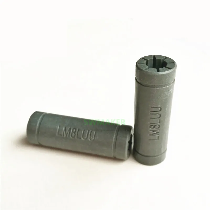 SWMAKER 1 шт. Твердые полимерные LML8UU линейные подшипники втулка LM8LUU 8 мм 8*15*45 Prusa для
