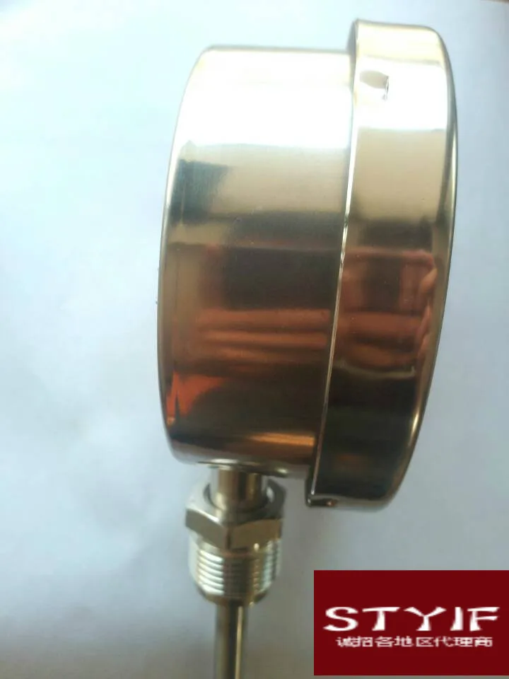 WSS-411BF биметаллический термометр промышленный котел радиальный термометр обычные диапазон 0-300 градусов по Цельсию