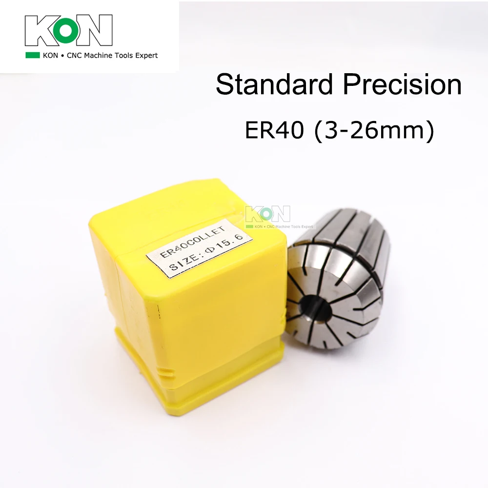 

[ChinaKON] ER40 Collet ER40 3-26mm 3mm 4mm 5mm 20mm 26mmCNC Spring ER Collet Milling Machine ER40 Standard Precision