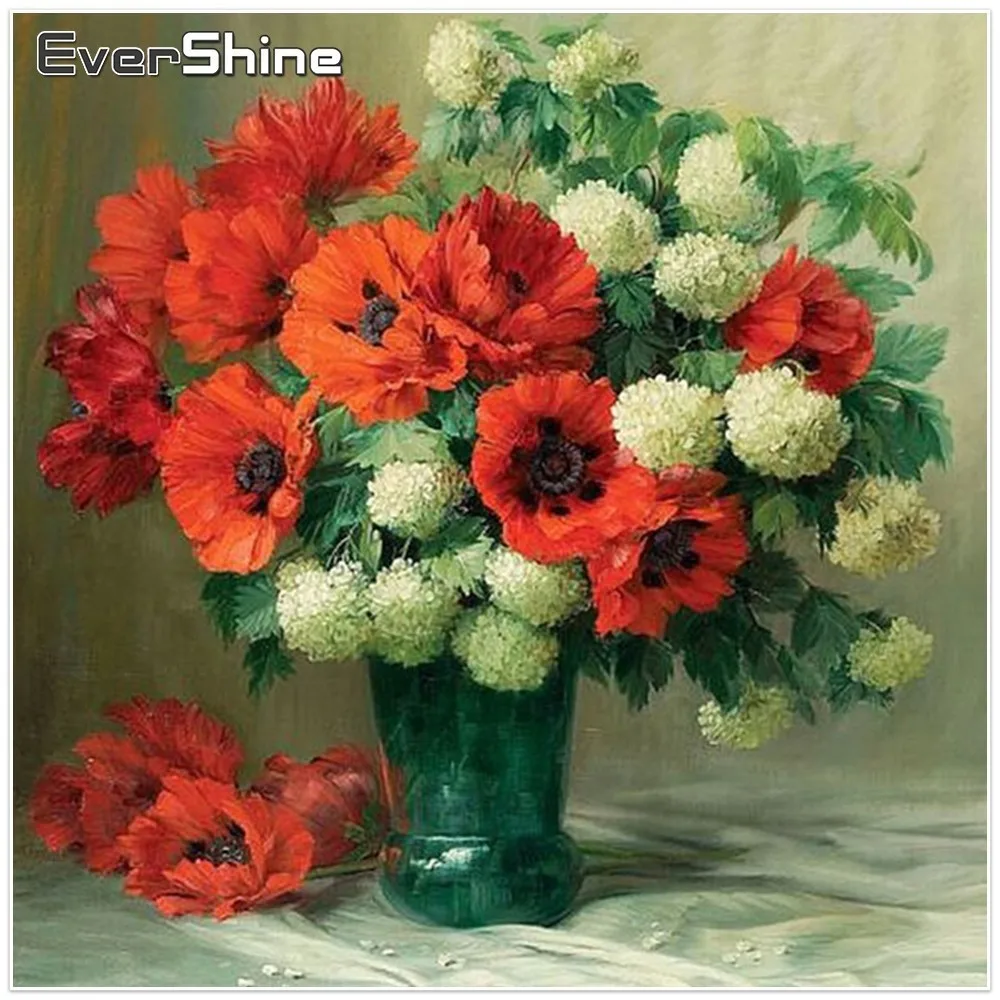 

EverShine Diamond Embroidery Flowers Sale Diamond Painting Full Square Diamond Mosaic Pictures Of Rhinestones Full Set Beads Art