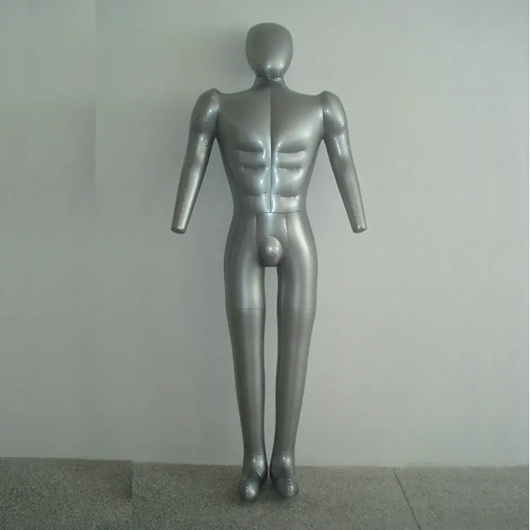 

Free Shipping! male Inflatable PVC mannequin full body with head & arms, mannequin inflated model/clothing display props