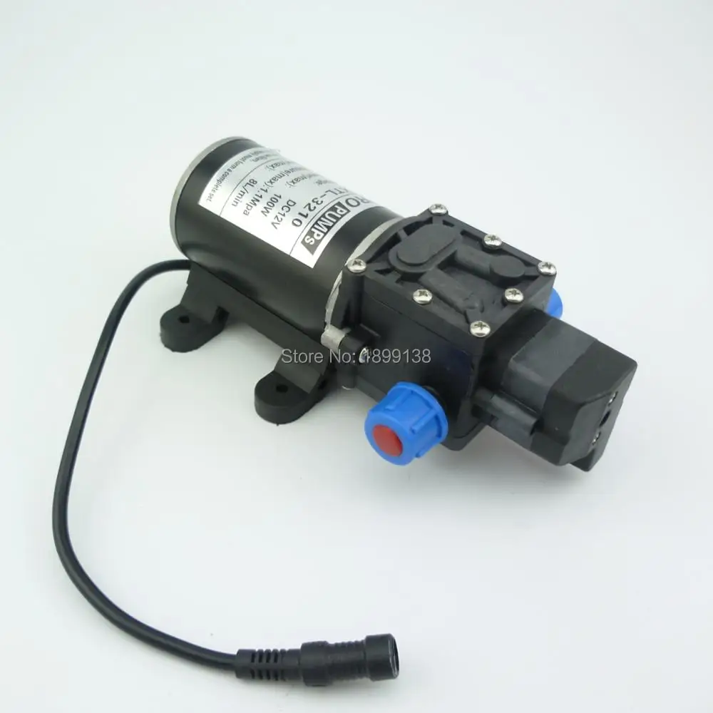 Details about   100W 12V 160PSI Car High Pressure Diaphragm Self Priming Water Pump 8Lpm NEW 
