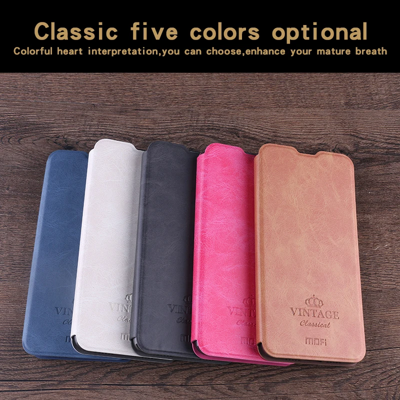 MOFi For Xiaomi Mi 9 Case Flip PU Leather Case For Xiaomi Note 3 Book Style PU Leather Stand Soft TPU Back Cover For Mix 2 Max 2