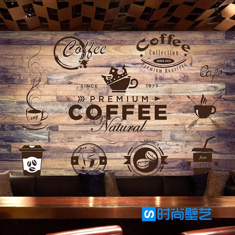 Custom 3d mural wallpaper creative Solid wood wallpaper Cafe Restaurant Bar bedroom background coffee picture wallpaper mural Custom 3d mural wallpaper creative Solid wood wallpaper Cafe Restaurant Bar bedroom background coffee picture wallpaper mural