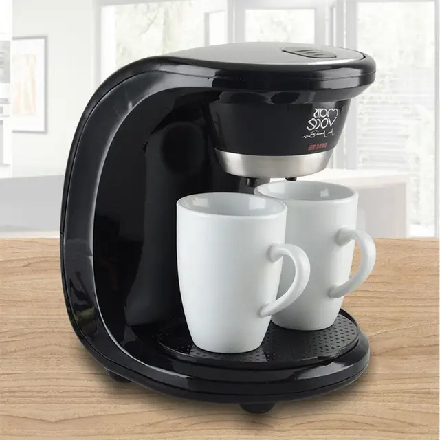 Adoolla 450W Mini Household Drip-type Coffee Maker with 2 Cups Coffee Machine Kitchen Appliances