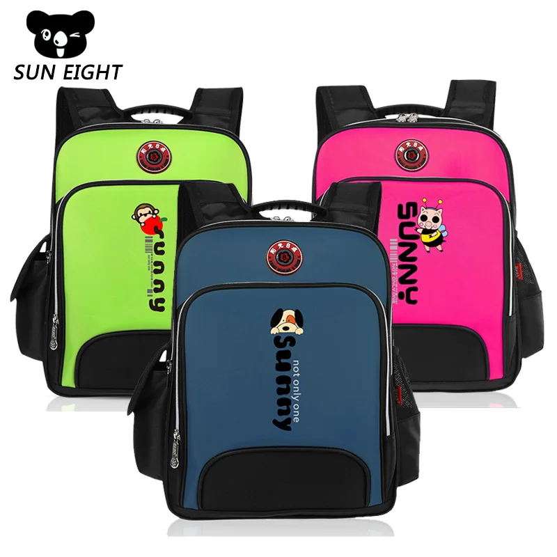 

SUN EIGHT Kids School Bags For Boys Girls Orthopedic Kids Backpack boys Back pack Bag Big Capacity Schoolbag Mochila Escolar