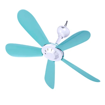 

220V 7w Blue Ceiling fan Electric mini fan Copper silent motor