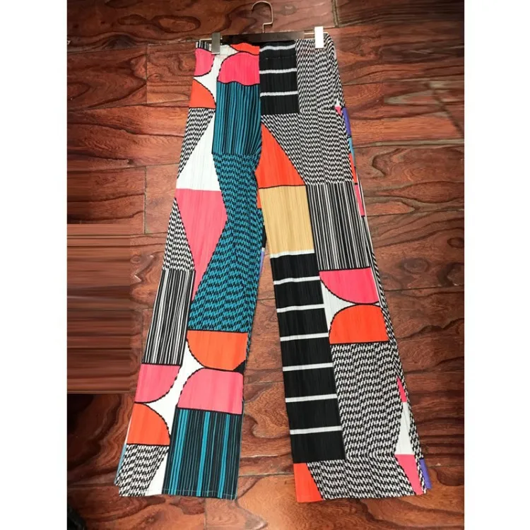Индивидуальные Ограниченная серия Miyake fold Zou прямые брюки последняя Бесплатная доставка