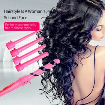 

Multi-size Roller Heat Resistant Glove Styling Set 5 Part Interchangeable Hair Curling Iron Machine Ceramic Hair Curler