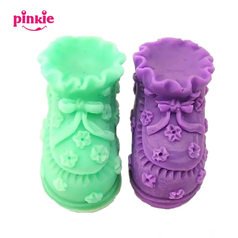New small baby shoes silicone soap mold clay molds form for soap