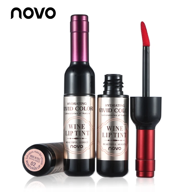 Korean Cosmetics Red Wine Matte Lip Gloss Waterproof Lipgloss Liquid