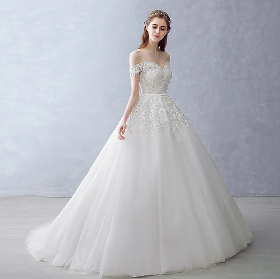 Vestidos de novia 2018 невесты торжественное платье бальное с короткими рукавами