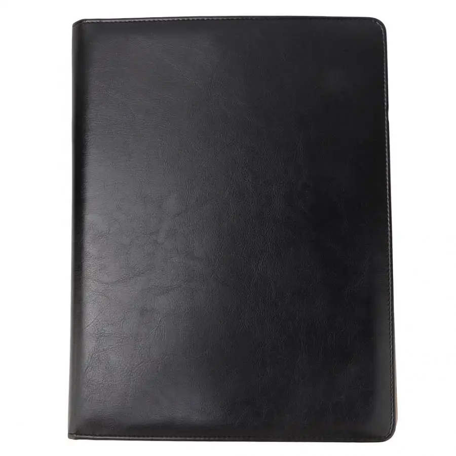 Черный Multifunctional Business Meeting Notebook Folder File with Calculator Office Supplies Multifunctional Folder File - Цвет: Черный