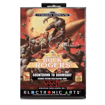 

Buck Rogers Countdown to Doomsday with Box for 16 bit Sega MD Game Card for Mega Drive for Genesis Video Console