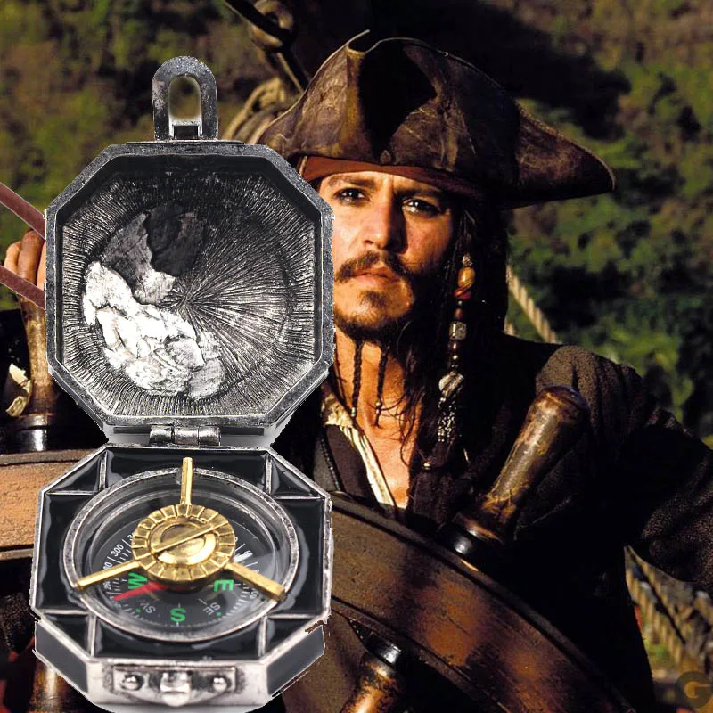 Модное большое ожерелье Пираты Карибы ожерелье Джек Воробей компас длинное ожерелье s Wanderlust ювелирные изделия