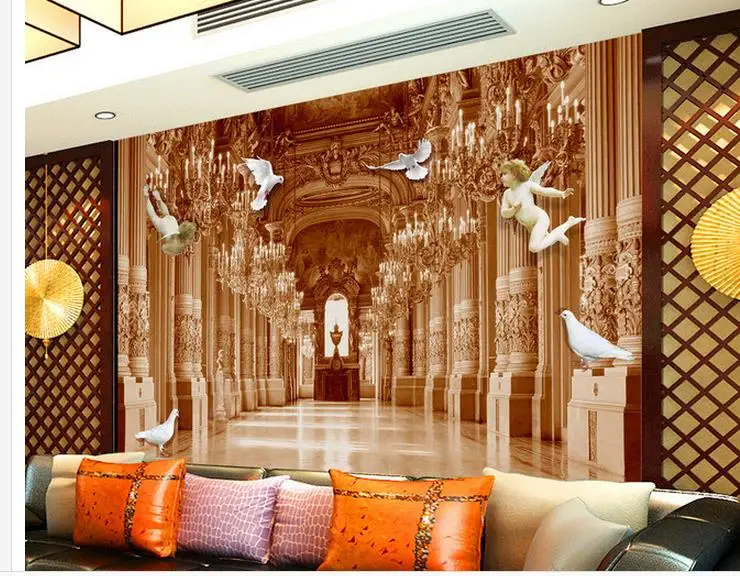 custom 3d wallpaper European royal aristocratic 3D angel background wall  mural 3d wallpaper custom 3d photo wallpaper|3d wallpaper|photo wallpaper3d  photo wallpaper - AliExpress