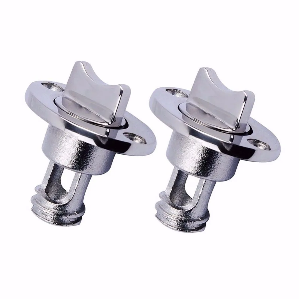 Boat Accessories 2Pcs Oval Garboard Drain Plug Stainless Steel Boat Fits 1'' Hole.Thread for 3/4'' boat oval drain plug in hole boat oil drain plug boat oil drain plug easy installation in hole fits in hole retention system