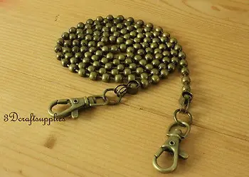 

Bag chain purse chain for bag metal shoulder chain cross body strap chain anti brass 120 cm D40