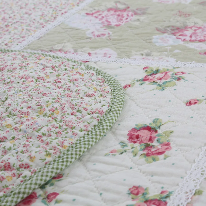CHAUSUB мягкий хлопок покрывало Стёганое одеяло 1 шт. цветочный летний лоскутное s Twin размеры 150x200 см ed диван одеяло