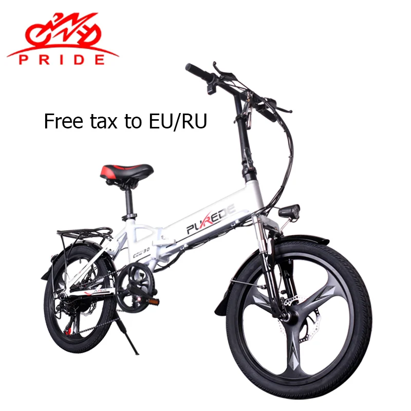 Discount Electric bike 20inch Aluminum Folding bike 48V12A Lithium Battery electric Bicycle 350W Powerful Mountain bike Snow/city e bike 0