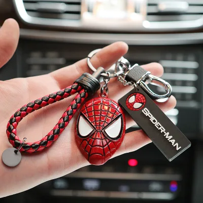 Мстители Marvel Герой Железный человек паук брелок для женщин сумка автомобильный брелок для ключей ювелирные изделия подарок Llavero - Цвет: FB-50
