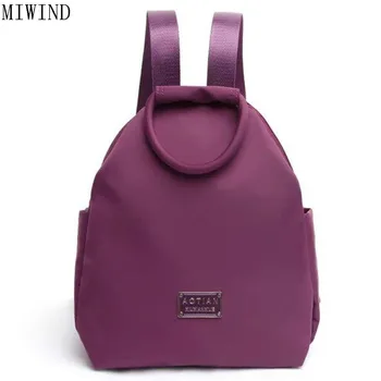 

MIWIND Oxfold bag women Candy Color backpacks for teenage girls female Mini shoulder bag student schoolbag TBZ642