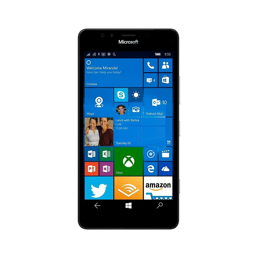 Новая версия ЕС, Мобильный телефон Nokia Micr osoft Lumia 950 Rm-1104, 4G LTE, 5,2 дюймов, 3 ГБ, 32 ГБ, 20 МП, камера, 3000 мА/ч, одна sim-карта, SM