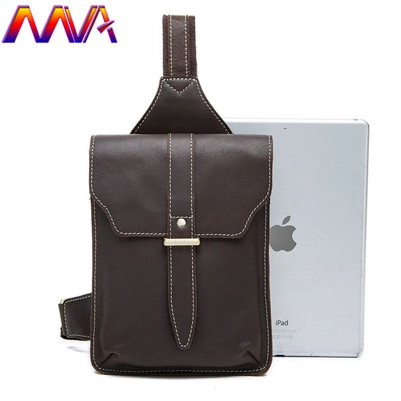 

MVA Promotion leather men chest bag of 100% genuine leather men waist pack for casual men leather chest bag men crossbody bag