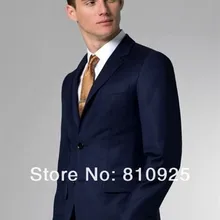 Мужской свадебный костюм для жениха смокинг Синие Деловые костюмы Высококачественная официальная одежда