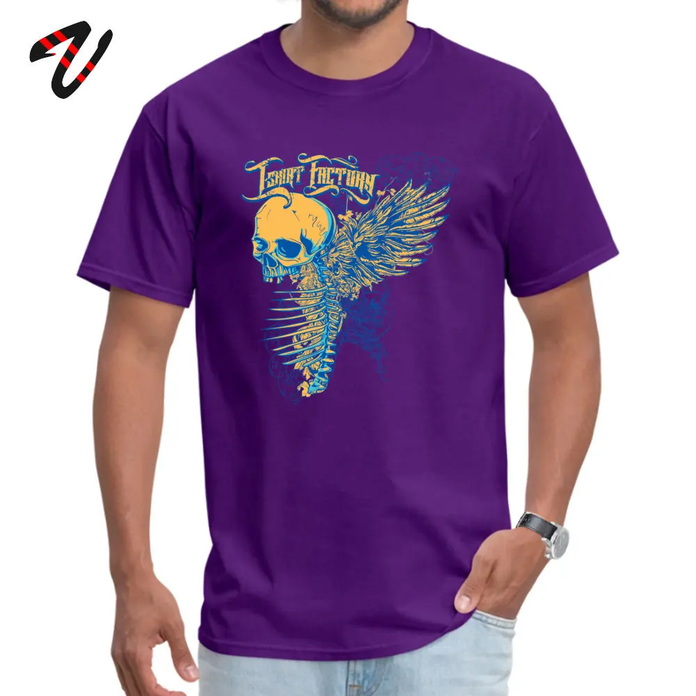 Y Round Neck T Shirts Summer/Autumn Tees Short Sleeve Family Pure Cotton Normal Tee-Shirts Normal Men Drop Shipping 1222018928Y purple