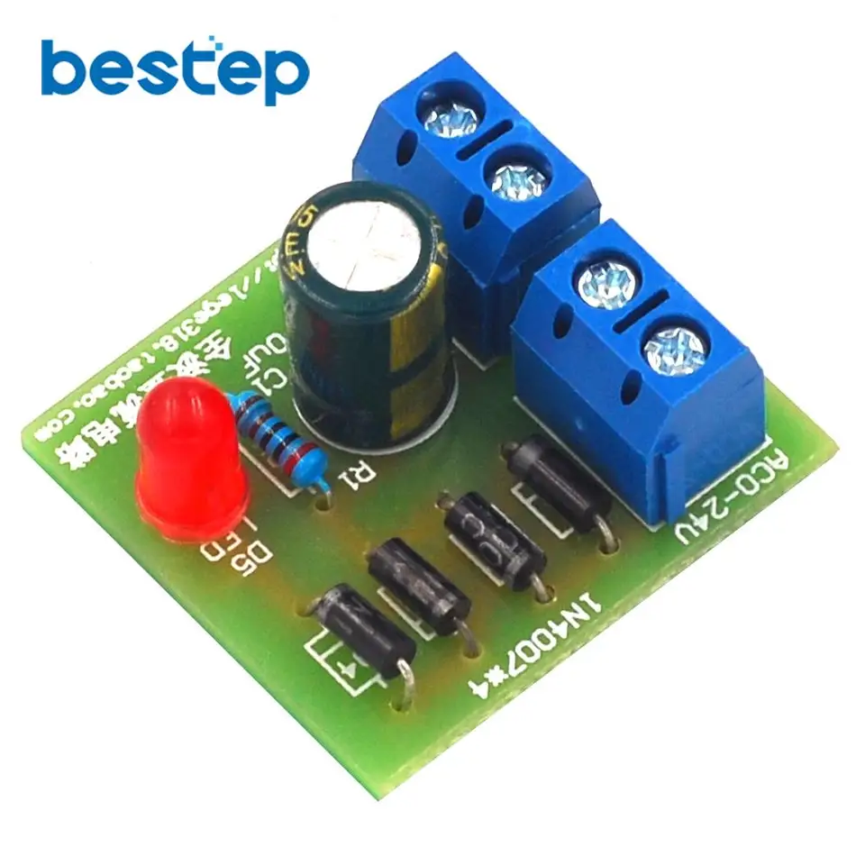 2pc IN4007 bridge rectifier AC to DC converter wave rectifier circuit board SE