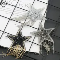 Buy Tassel Fringe Sequin Star Applique Patch Rhinestone Embroidery Iron on Patches for Clothing Bags Hats Scrap Booking Sticker Online
