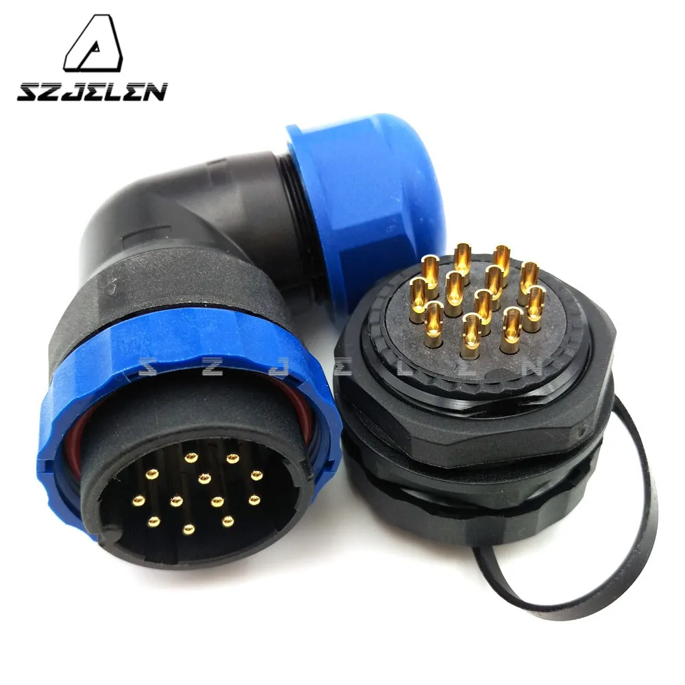 

D28TA-ZM, waterproof connector 12 pin, IP67, LED wire Panel Mount connectors, Electrical equipment power connector plug socket