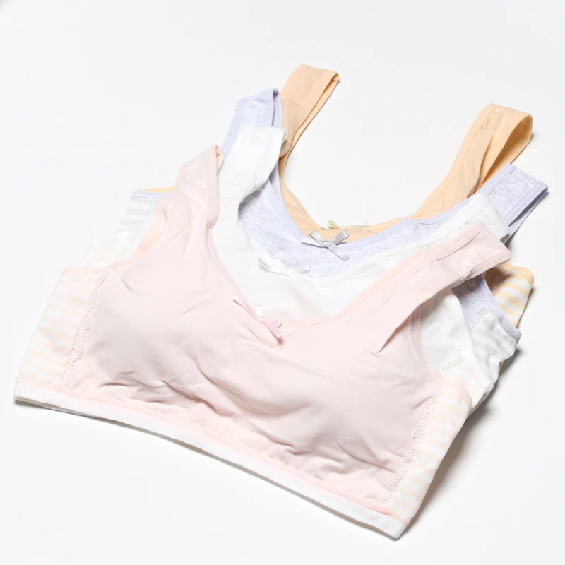 

New Lace Girls Training Bra Teenage Sport Puberty Girl Underpants Teen Child Cotton Bra lingerie Breast Bra envio gratis 274