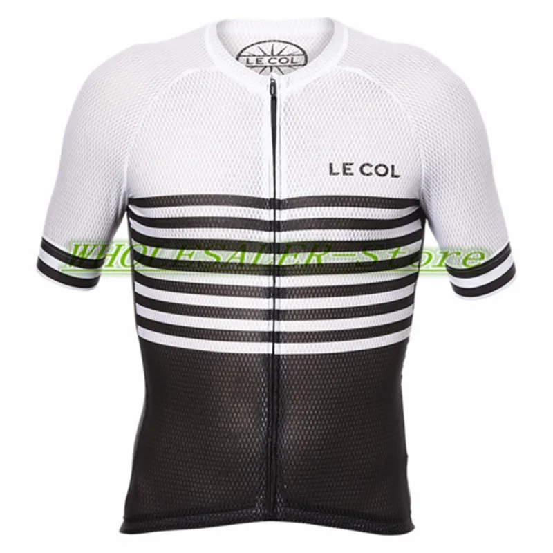 

2018 Top Quality Reticulated fabric Short sleeve PRO TEAM AERO le col cycling Jersey Bicycle Cross Ropa Bike clothing manufact