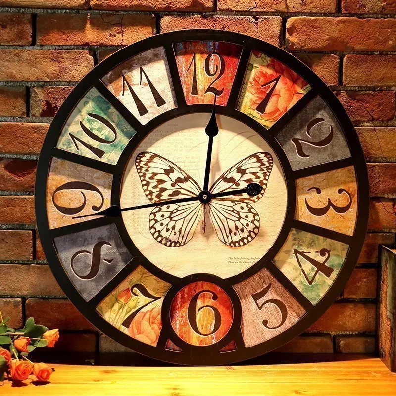 Method for European style of the ancient clock creative restaurant town living room watch mute antique clock Home Furnishing bed