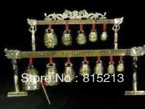 

wang 000149 Archaic Handwork Decorative big Brass bells Chinese Tibet dragon glockensp