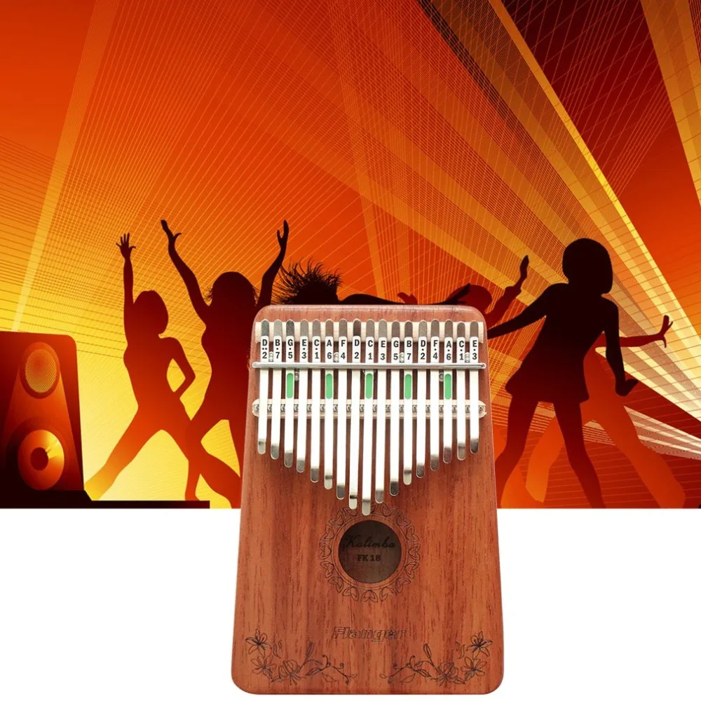 Flanger FK18 Kalimba «пианино для больших пальцев» Деревянные скрипичные принадлежности Kalimba для взрослых детей палец Пианино музыкальные инструменты аксессуары